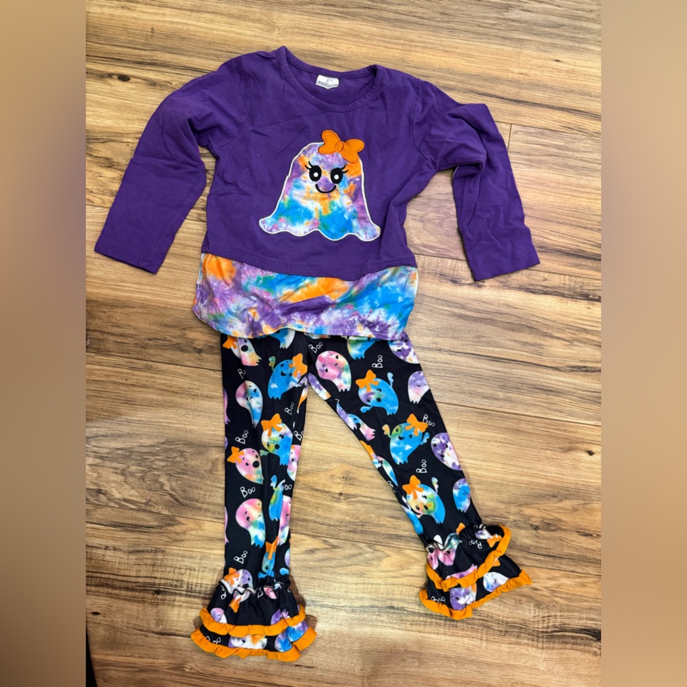 Sparkle in Pink ghost purple outfit 2 piece size 6t